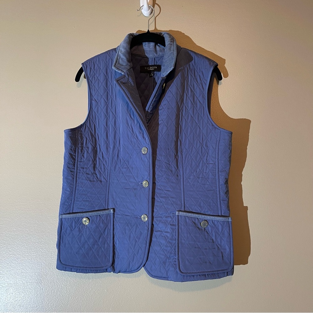 Talbots Blue Vest, Small, UGC